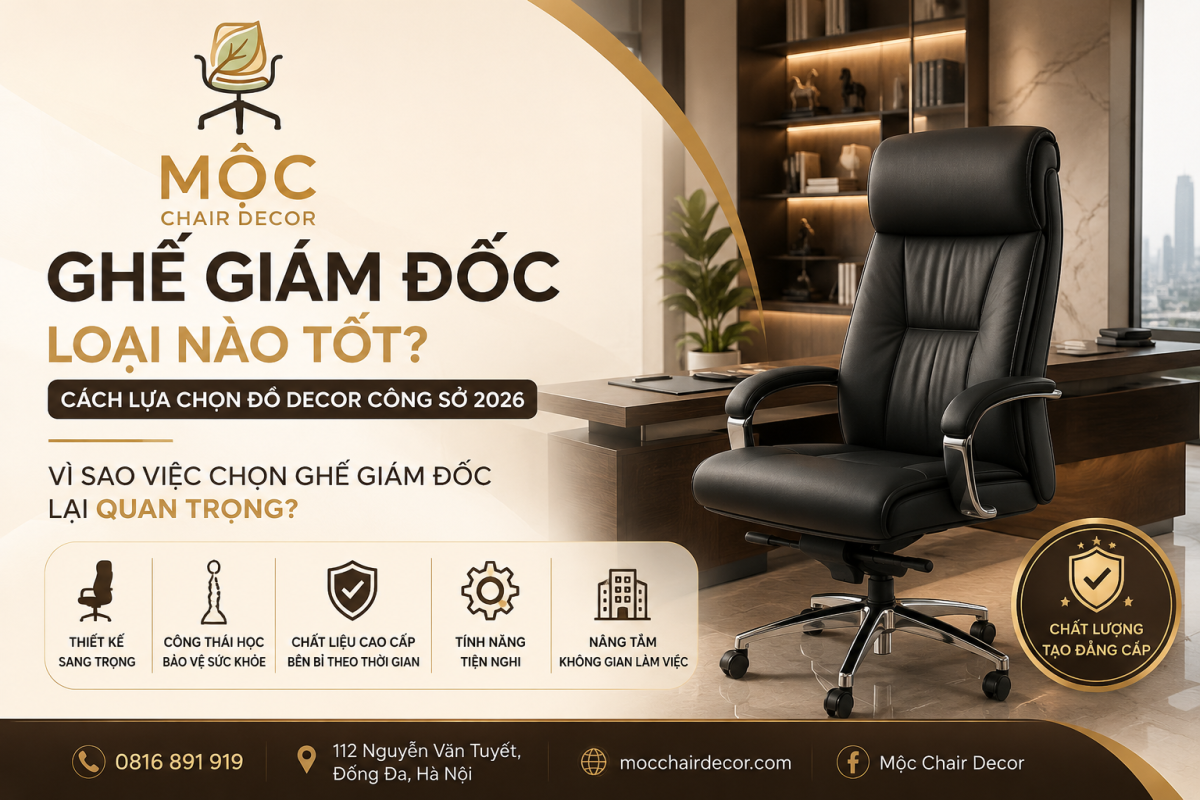 ghế giám đốc loại nào tốt