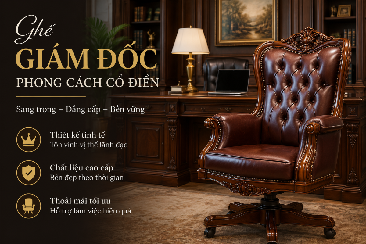 Ghế giám đốc phong cách cổ điển