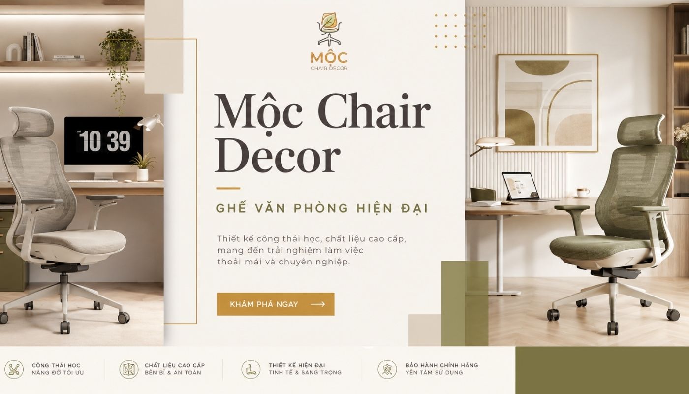 Ghế Văn Phòng Hiện Đại – Nâng Tầm Không Gian Làm Việc